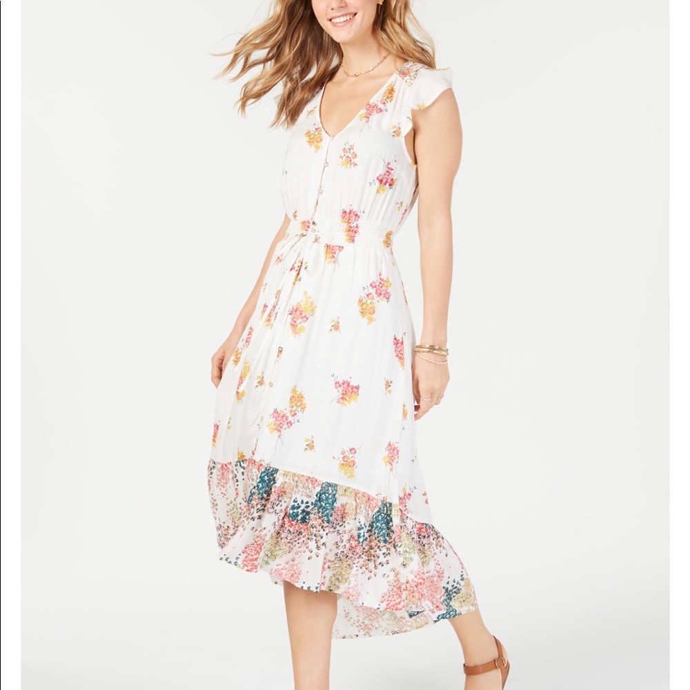 Lucky Brand Felice Floral High Low Dress